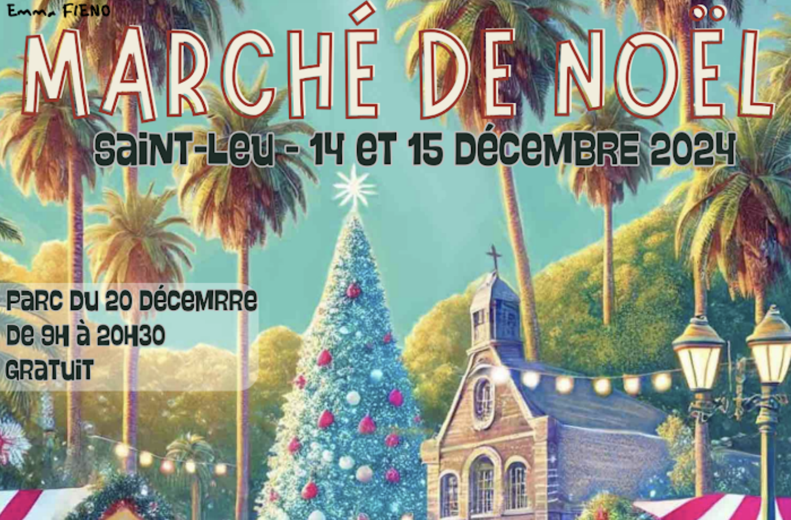 Marché de Noël de Saint-Leu par la Compagnie Tendance